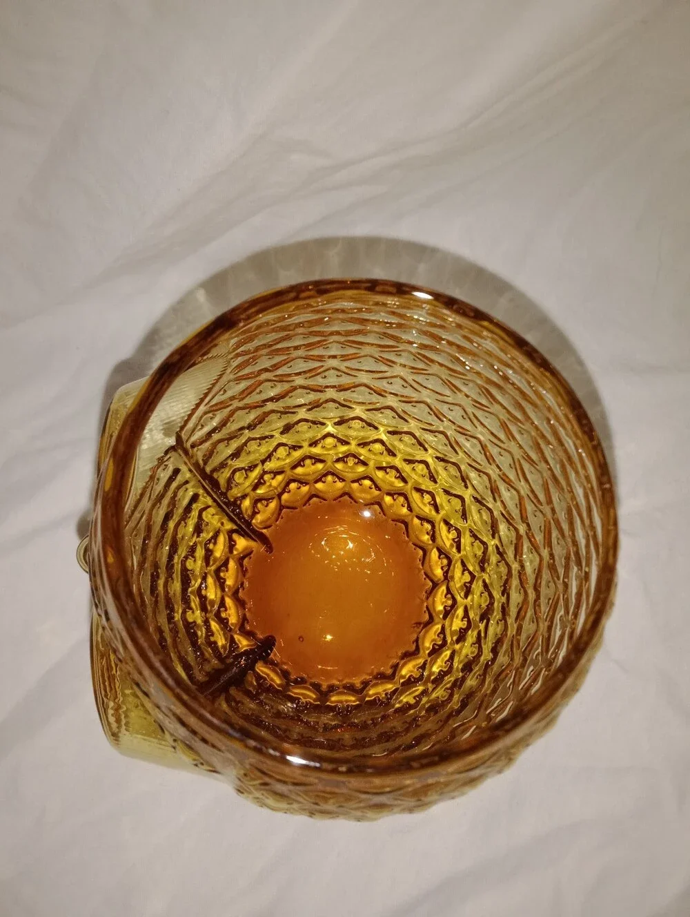 Vintage Glass Owl Votive Candle Holder Planter Vase 4 1/4